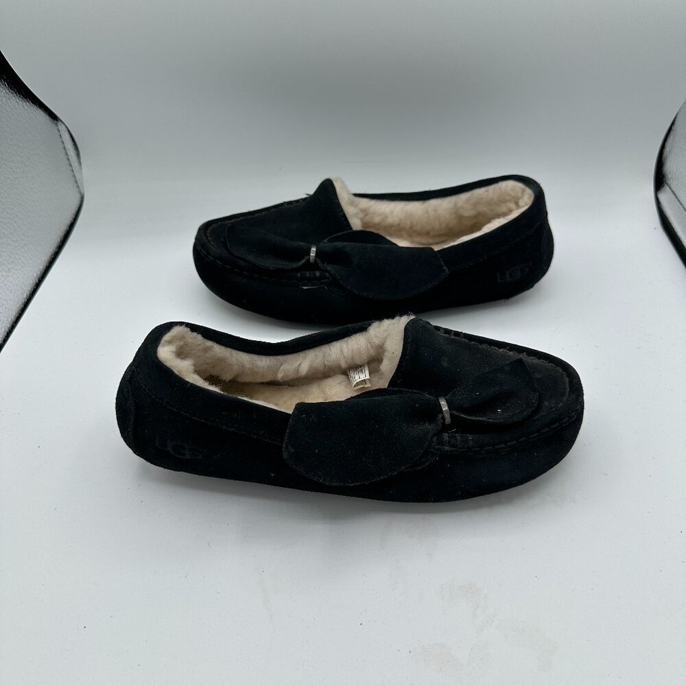 UGG Ansley Bow Slipper Black Women's 5 (1099927)